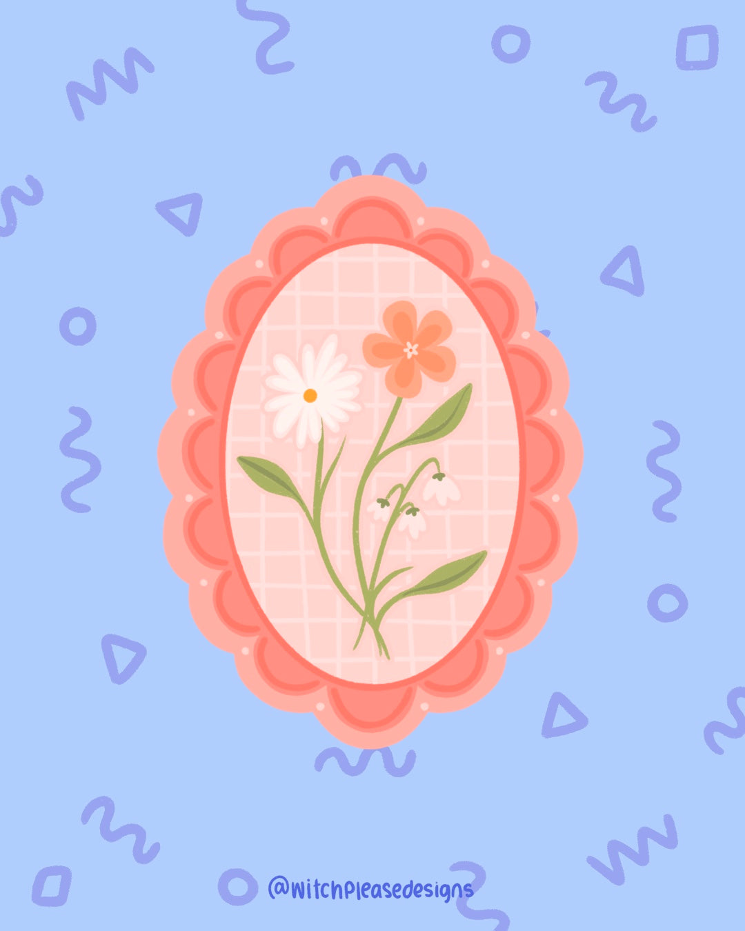 Floral Artwork Sticker