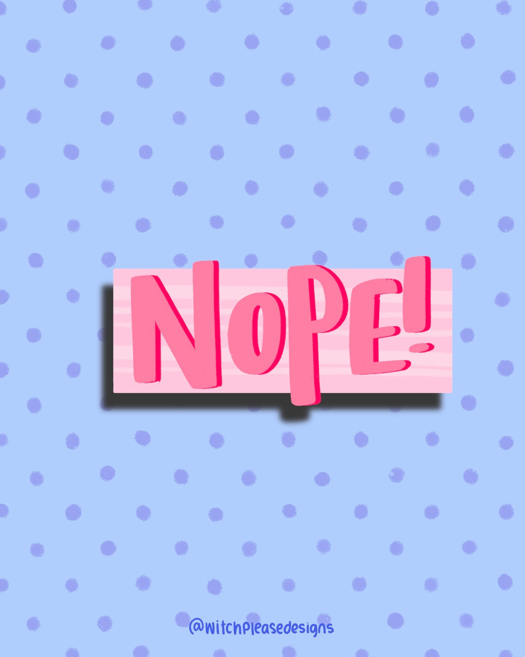 Nope! Sticker
