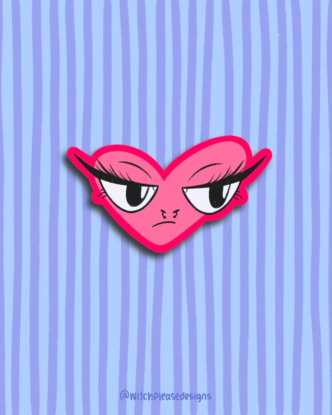 Judgy Love Heart Vinyl Sticker
