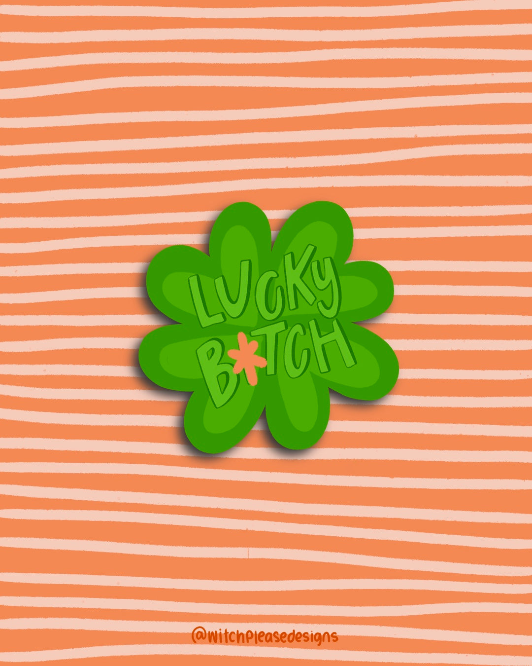 Lucky Bitch Vinyl Sticker